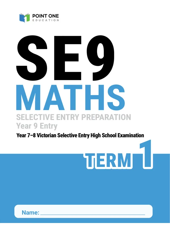 SE9 Maths & Reasoning SE9 Maths cover