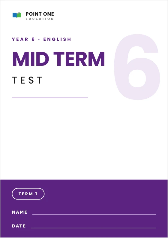 Primary English Mid Term Test cover